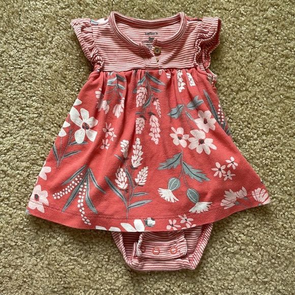 Baby Dress with Matching Cardigan - Picture 2 of 6
